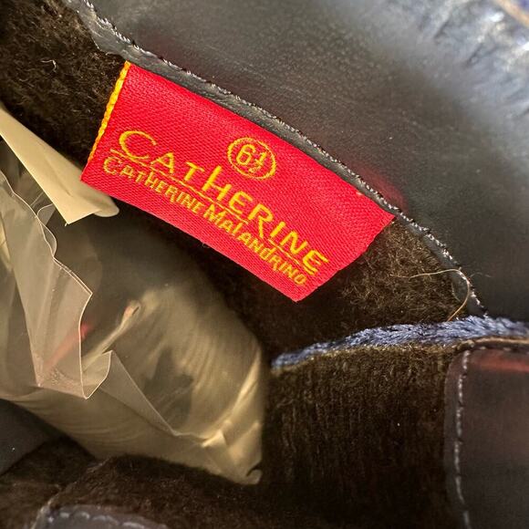 Catherine Malandrino Burnout Velvet Heel Bootie 6.5 Witchy Y2K Whimsigoth Vampy - Picture 3 of 13